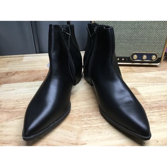 Worthington Brookdale 053-0341 Ankle Boots Women's US 9.5M Black Pointed Toe - Picture 1 of 8